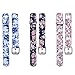 I-SMILE 3PCS Newest Replacement Wristband with Secure Clasps for Fitbit Alta Only(No Tracker, Replacement Bands Only) (2pcs Flowers)