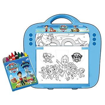 paw patrol on a roll art desk