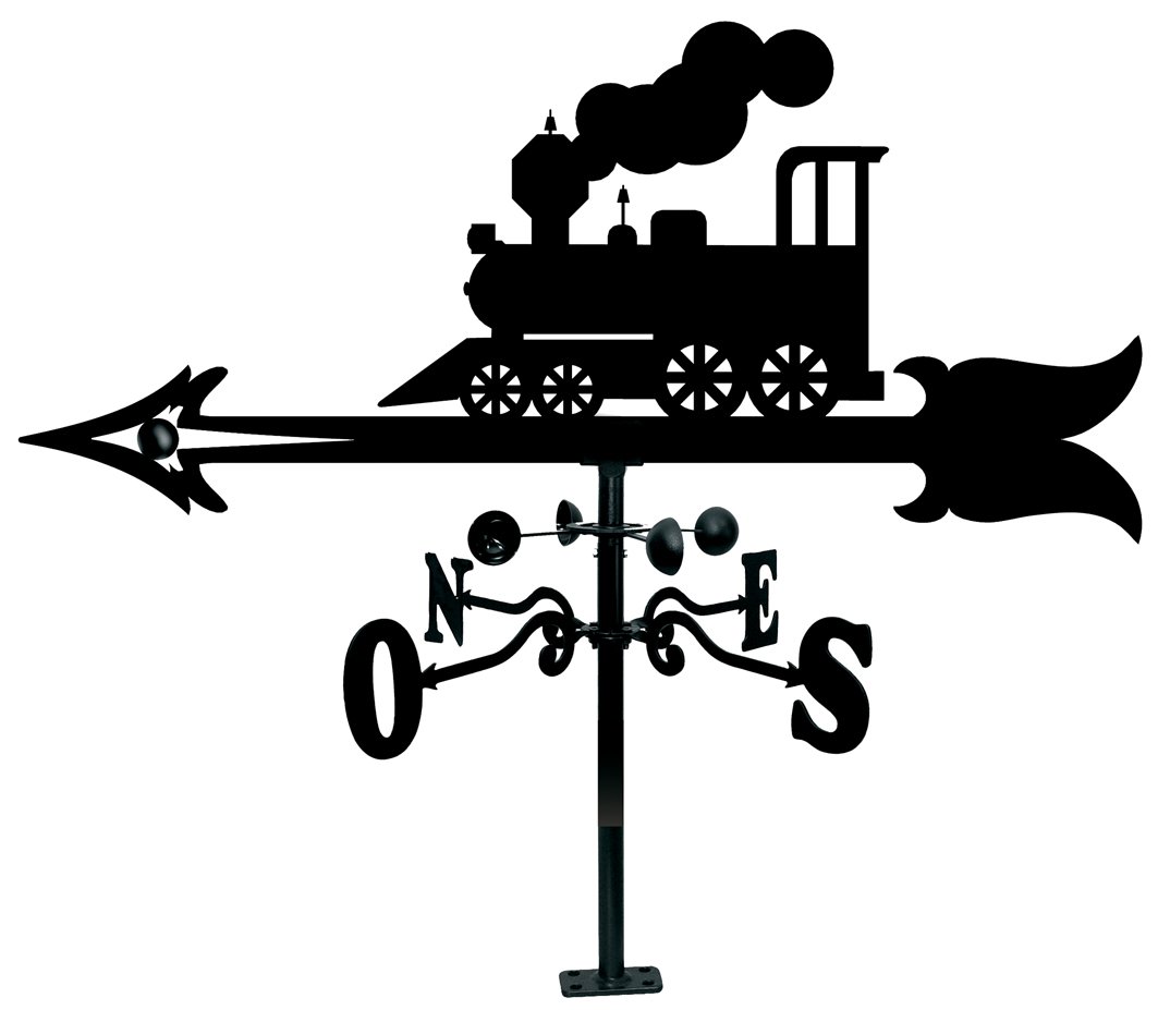 Arthifor Locomotive Silhouette Roof Wind Vane