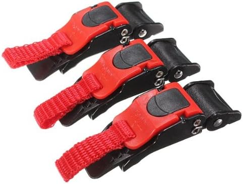 3 x Plastic Motorcycle Clip Chin Strap Quick Release Buckle Autocycle