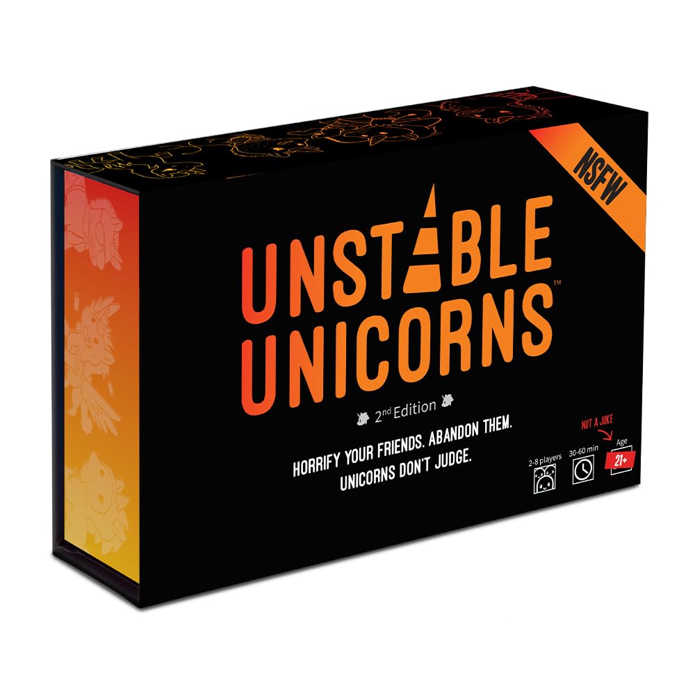 Unstable Games | Unstable Unicorns NSFW Edition | Card Game | Ages 21+ | 2-8 Players | 30-45 Minutes Playing Time