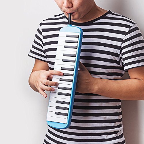 Frunsi 32 Key Melodica Instrument with Piano Keyboard Style, Easy to Play for Adult Children, Suit for Music Learning, Playing, Party Fun with Carry Bag