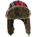 Milani Original Plaid Aviator Trapper Styled Hunting Hat With Fur