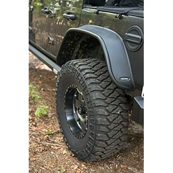 wrangler bushwacker textured fender jl 2pc flare jeep finish rear flat pack