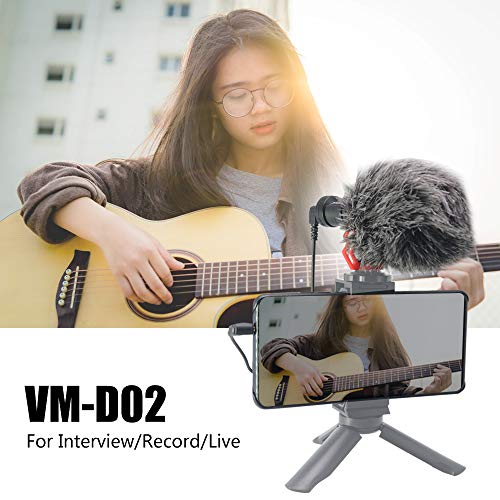 Mcoplus VM-D02 Camera Microphone, External Shotgun Video Microphone for Smartphone,Canon, Nikon, Sony Cameras and Camcorders