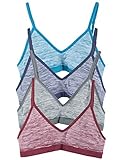 Kalon 4 Pack Convertible Wire Free Bralette Padless