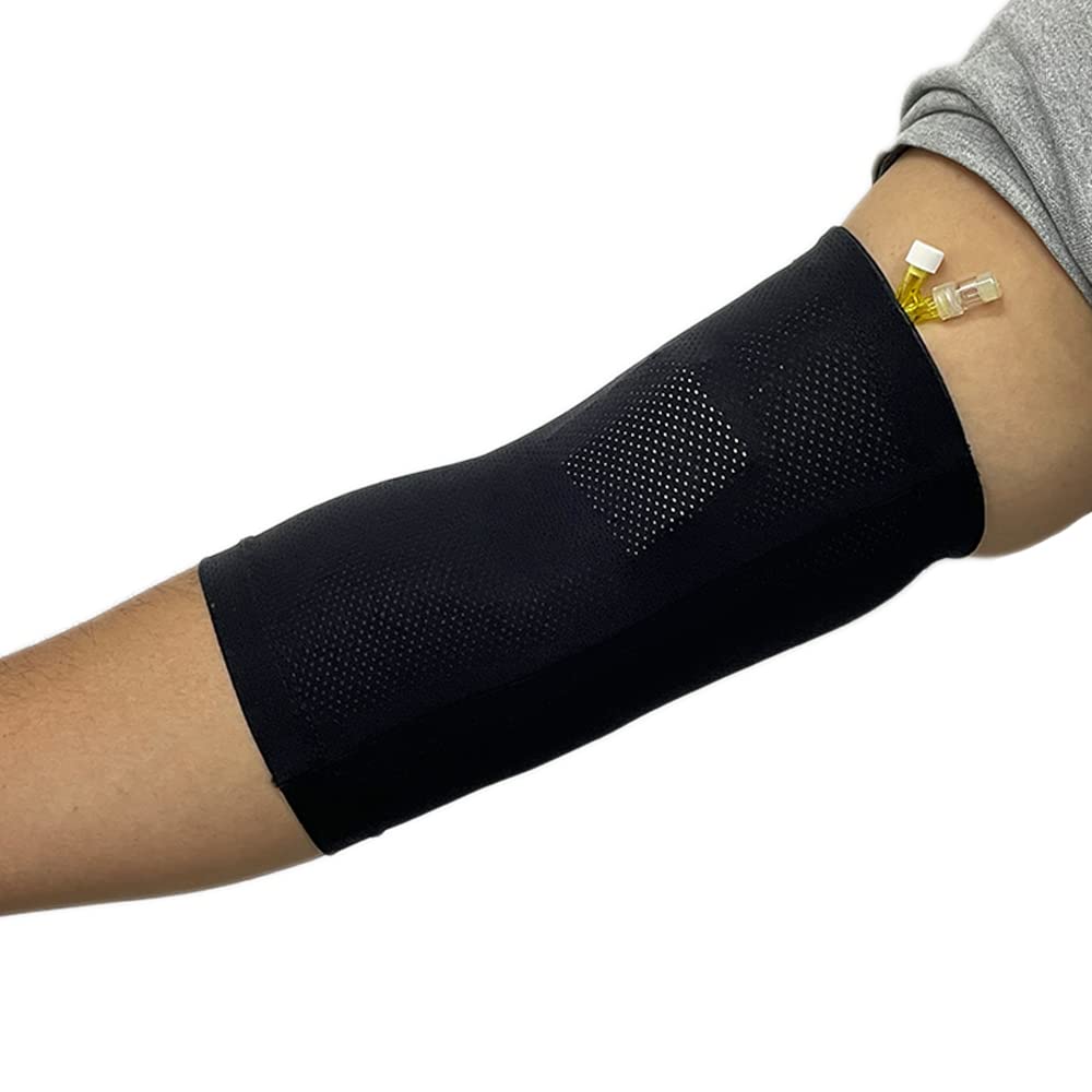 Photo 1 of CHOYTONG PICC Line Cover for Arm Cast Sleeve Protective - Ultra-soft Elbow Wound Nursing Supplies, Comfortable & Breathable, 1 Pcs (L)