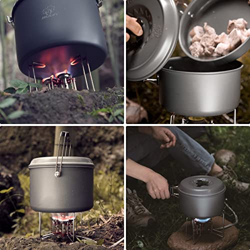 Bulin 27PCS Camping Cookware Mess Kit Lightweight Backpacking