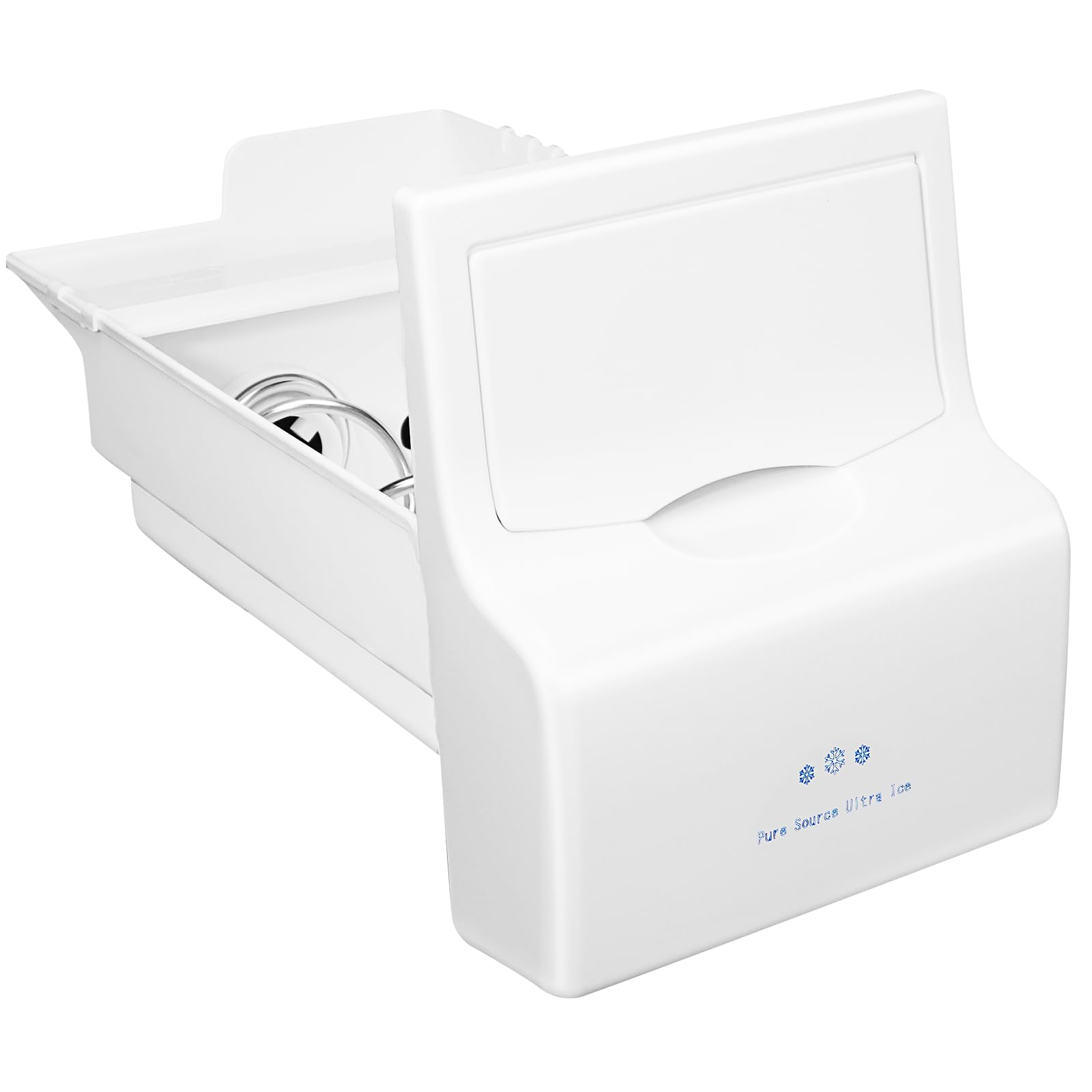 Photo 1 of Upgraded 241860812 Refrigerator Ice Container Bucket Assembly Compatible with Frigidaire Ice Maker Replacement Ice Bin Parts AP4432835 DGUS2635LE0 FGHS2332LE0 FGHS2342LF0 LGHS2644KM0 Ice Maker