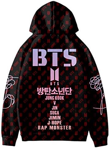 HAIZIVS Kpop BTS Unisex Cap Black Hoodie Sweatershirt Suga Jin Jimin Jung Kook J-Jope