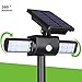 Solar Lights, Homecube Landscape Lighting Solar Garden Lights Solar Power Outdoor Lighting Rotatable 24 LEDs Spotlight Waterproof Path lights With Motion Sensor(White)