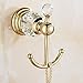 AUSWIND Antique Gold Mental Clothes Hook Crystal Wall Mounted Bathroom Accessory XH