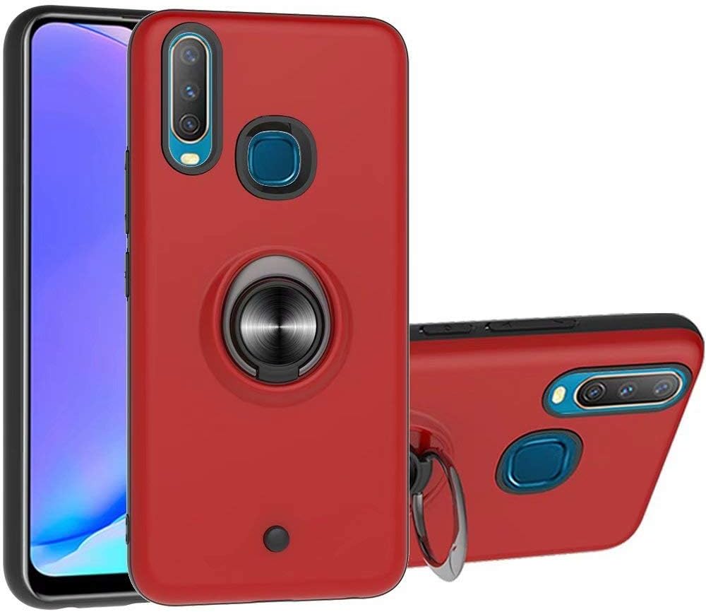 Luckyandery Vivo Y12 Covers and Cases, Slim Shockproof Hard Rubber Hybrid Case Cover for Vivo Y12,