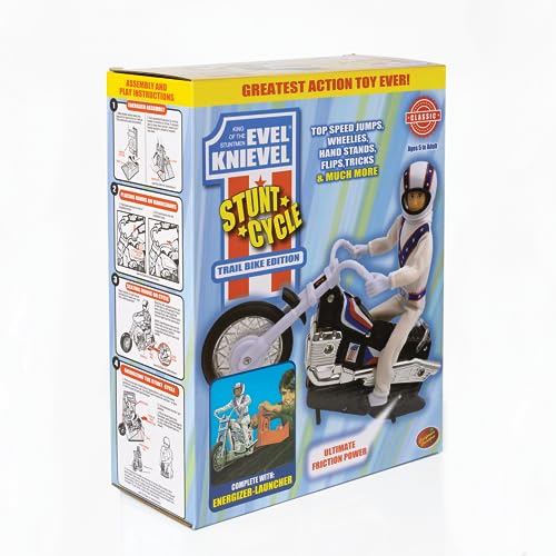 Evel Knievel Stunt Cycle The Amazing Wind Up and Go Action Toy