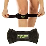 Patella Knee Strap for Runnning, Fitness, Stairs Climbing / Adjustable Patellar Tendon Support Band for Basketball, Athletics by Paragon Sports/ Pain Relief for Jumper's Knee and Chondromalacia