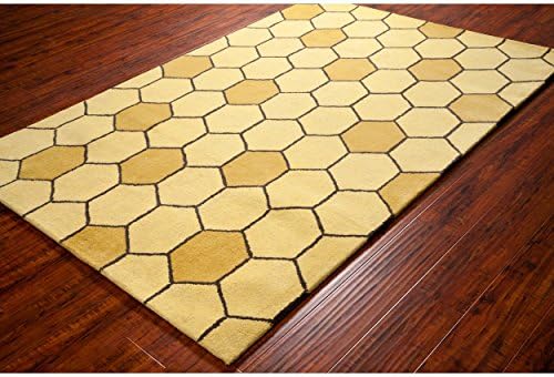 Filament Allie Handmade Honey Comb Design Wool Rug (5' x 7'6)