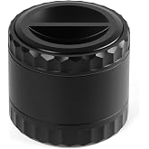 AWANSO 2.5" Grinder [Aluminum] 3-Piece 4-Parts Grinder for Kitchen Spice with Top Storage, Anti-jamming Teeth &amp; Large Bottom Chamber