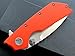 Eafengrow EF335 Folding Knives D2 Blade and G10 Handle,5 inch Closed EDC Pocket Folding Knife with Clip (orange)