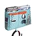 8 Pockets Hanging Bedside Caddy Organizer for Dorm Bedroom Bunks Bed TV Remote Controller Holder Baby Cot Stroller Nursery Diaper Cup Holder Organizer Pushchair Storage Bag Magzine Cellphone Case