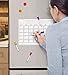 Magnetic Dry Erase Calendar And Weekly Planner. White Board With 5 Erasable Liquid Chalk Markers. Dry Erase Laminated Calendar for Fridge. Schedule Board for To-Do Lists, Home, Office, School and More