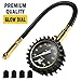 HUANZHAN Heavy Duty Tire Pressure Gauge (0-100 PSI)- Certified ANSI B40.1 Accurate with Large 2