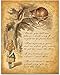 Alice in Wonderland Cheshire Cat Vintage 11x14 Unframed Poster -Antique-style Alice in Wonderland Print, Cheshire Cat Wall Art, Alice Poster, Lady Alice Decor, Cat Bedroom Decor, Wonderland Wall Décor