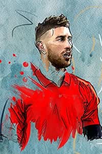 Postere Sergio Ramos Poster Fanart, Paper Painting Styled ...