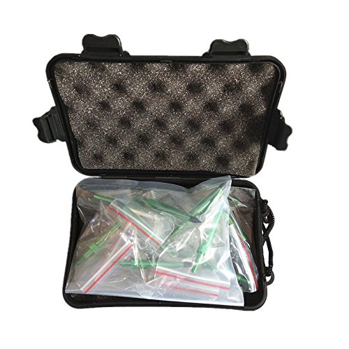 e5e10 12PCS 125 Grain 3 Blade Broadheads Hunting Arrow Heads Screw-in Arrow Tips Crossbow and Compound Bow with One Plastic Portable Broadheads Case