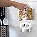 Peleg Design Brain Drain White Skull Sponge Holder for Kitchen, Bath, or Sink, Drains and Dries All Types of Sponges, 1 Sponge Included