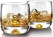 Premium Whiskey Glasses - Large - 11oz Set of 2 - Lead Free Hand Blown Crystal - Thick Weighted Bottom - Seamless Handmade Design - Perfect for Scotch, Bourbon, Manhattans, Old Fashioned's, Cocktails.