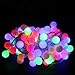 50 LED Ball String Lights with Flashing, 16.4ft/5m Waterproof String Light for Holiday Christmas Wedding Gardens Lawns Patios Indoor & Outdoor Decoration (Multicolor)
