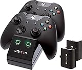Venom Xbox One Twin Docking Station with 2 x Rechargeable Battery Packs: Black (Xbox One) (Accessory)