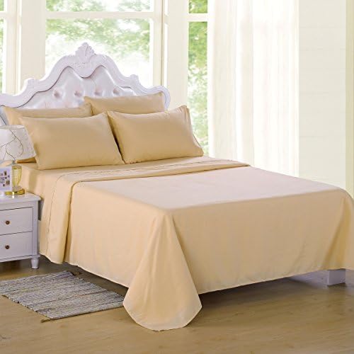 JMLSheet Set, Queen Sheet Set - 6 Piece Bed Sheet Set - Soft Brushed Microfiber 2800 Thread Count, Up to 16 inches Deep Pocket