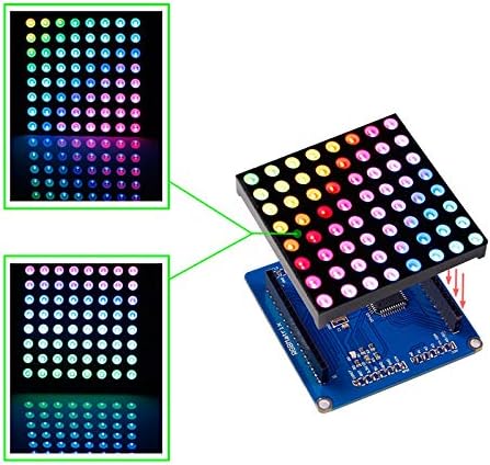Full Color RGB LED Matrix Driver Shield + RGB Matrix Screen for Arduino