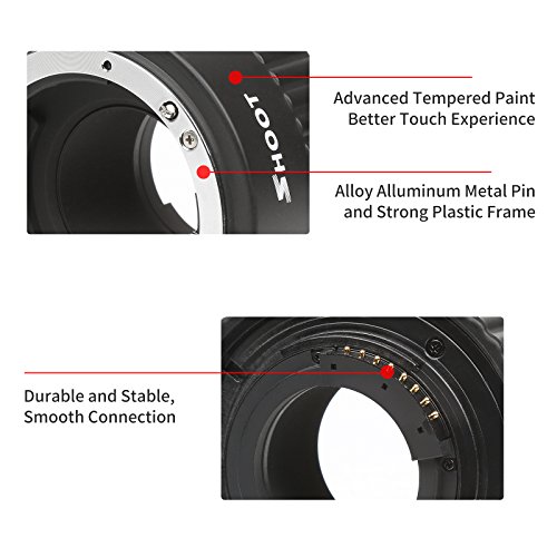 SHOOT Auto Focus Macro Extension Tube Set for Nikon D7200 D7100 D7000 D5300 D5200 D5100 D5000 D3100 D3400 D3300 D3000 D800 D600 D300s D300 D90 D80 Digital SLR Cameras