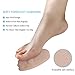 2 Pairs Metatarsal Pads for Women Forefoot, Non-Slip Ball of Foot Cushion Insert Used with High Heel, Running Shoes, Sandals to Pain Relief (Skin+Black)