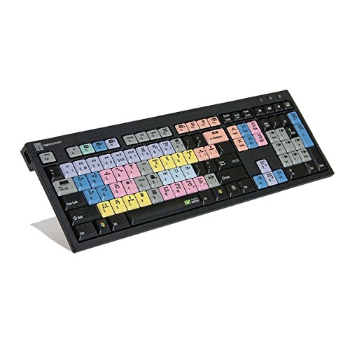 Logickeyboard designed for Grass Valley Edius Pro 9 - PC Nero Slim Line Keyboard- Windows 7-10 - Part: LKBU-EDIUS-BJPU-US