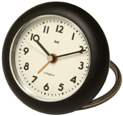 Bai Rondo Travel Alarm Clock, Black
