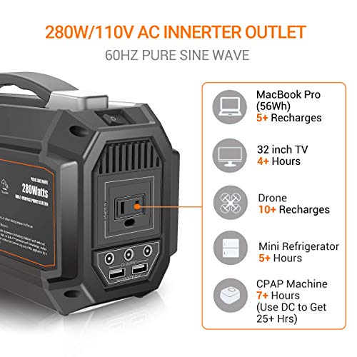 PROGENY 280W Generator Portable Power Station [350W Peak / 67500mAh