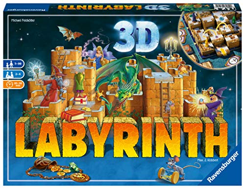 Ravensburger 26113 - 3D Labyrinth - Familienklassiker, Spiel für Erwachsene und Kinder ab 7 Jahren - Gesellschaftspiel…