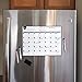 Magnetic Dry Erase Whiteboard Calendar for Fridge (16 x 12”), Refrigerator White Board Sheet w/ 3 Colorful Markers & Eraser, Monthly Meal Planner & Organizer for Family by Yes4Quality