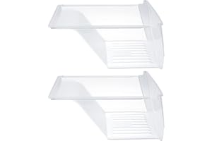 2 Pack Upgraded 240337103 Crisper Drawer Bins by SupHomie - Compatible with Frigidaire Kenmore Refrigerators Replace 240337107, 240337108, 240337109
