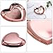 Timoo Stainless Steel Heart-Shaped Jewelry Tray, Trinket Dish for Organizing Ring, Earrings, Jewelry, Charms, Pendants (Rose Gold, 3.5’’ x 3.3’’)