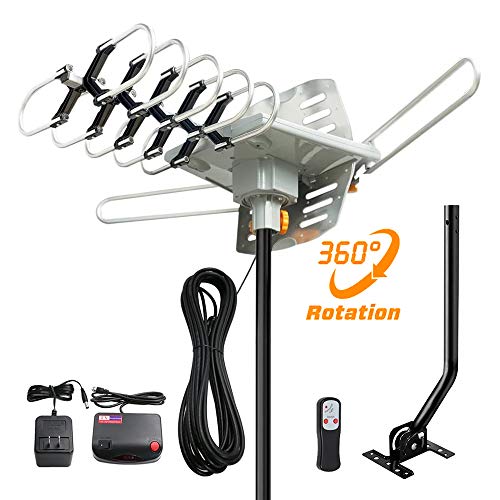 HDTV Antenna Amplified Digital Outdoor TV Antenna 150 Miles Range with