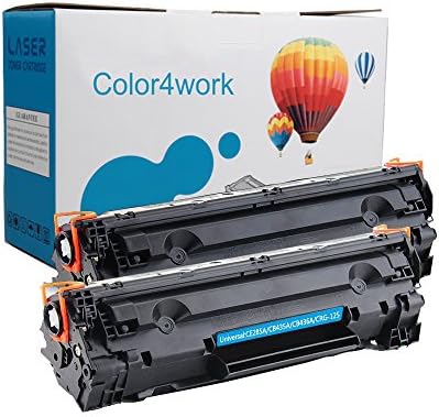 Color4work CE278A Toner Cartridge Black 2 Pack Replacement for HP 78A Canon CRG128 328 728 126 326 Compatible For Canon D530 D550 MF4880DW MF4890DW MF4420N &amp; HP L190 P1566 P1606 P1600 Series Printer