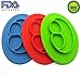 Silicone Kids Placemat, Strong Table Suction, Fits Most Highchair Trays, Dishwasher, Microwave and Oven Safe, FDA Approved BPA Free