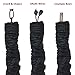 Royal Designs, Inc. CC-17-BLK Black Cord & Chain Cover 4' Silktype Fabric Touch Fastener, Black