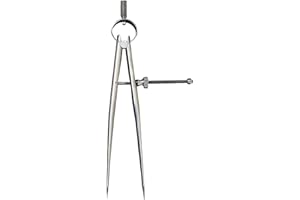Starrett Toolmakers Spring-Type Caliper and Divider with Bow Spring and Hardened Fulcrum Stud - 6" Size and Capacity, Spring 