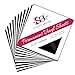 12x12 Permanent Vinyl, 20 Pack Black & White (10 of each) Outdoor Adhesive Backed Craft Sheets in Glossy Finish for Silhouette and Cricut to Make Monograms Stickers Decals and Signs by Scraft Artise