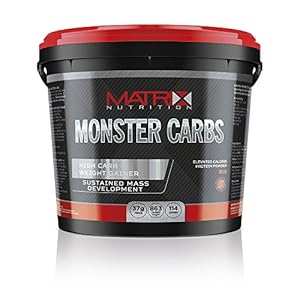 Matrix Nutrition Monster Carbs Weight Gainer 8KG – Mass Gain Protein Powder Shake (8KG, Chocolate)